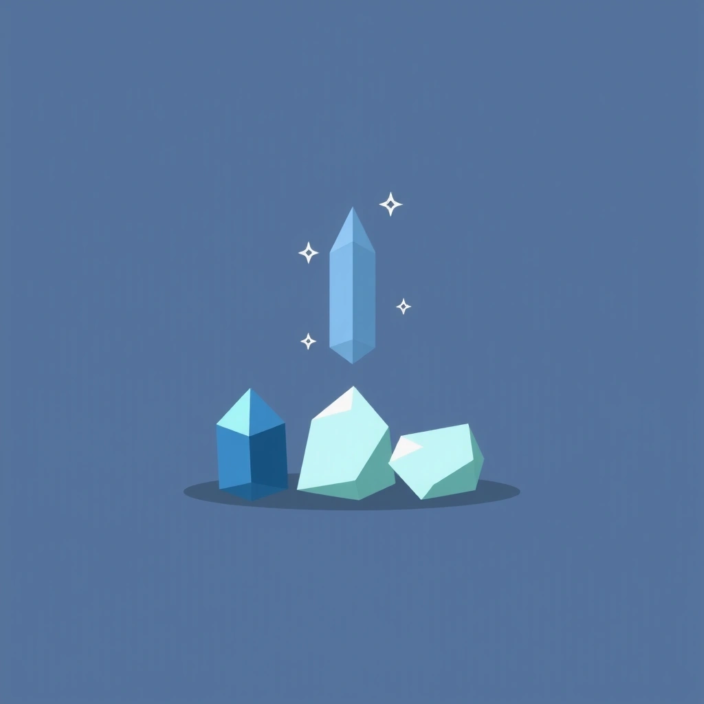 Icône représentant des minéraux, par exemple un cristal ou une roche