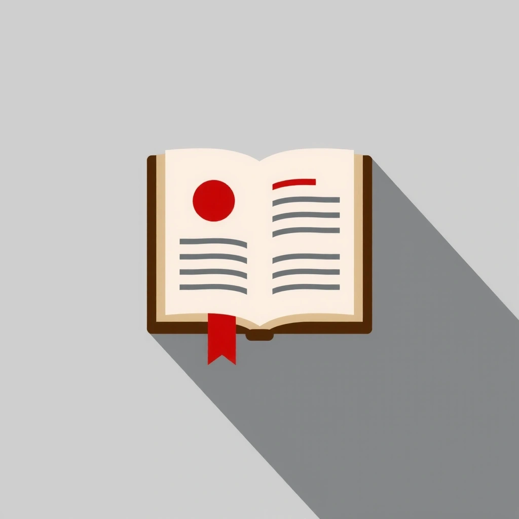 Icône de livre ouvert symbolisant les articles de blog